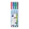 STAEDTLER® 1mm 4 Color Medium Lumocolor Correctable Dry Erase Pen Set